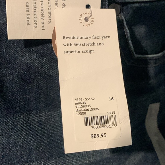 NWT Lane Bryant Jean Ultimate Stretch Magic Waistband High Rise Skinny Size 16 - Picture 6 of 11